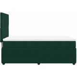 Box spring krevet s madracem tamnozeleni 80 x 200 cm baršunasti | shoptok.hr