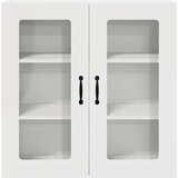 vidaXL Stenska kuhinjska omarica Visok sijaj bela 80 x 31 x 80 cm | Shoptok.si