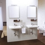 Jika H8104220001041 Cubito 55 x 42 cm pravokotni stenski keramični umivalnik z odprtino za armaturo | Shoptok.si