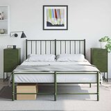 vidaXL Nočna omarica 2 kosa olivno zelena 36x39x78 cm jeklo | Shoptok.si