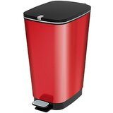 Kis Rdeč plastičen koš za smeti s pedalom 50 l Chic Bin – Cene