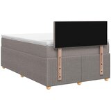  Boxspring krevet s madracem Sivosmeđa 120 x 190 cm Tkanina | shoptok.hr