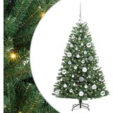  Umjetno božićno drvce s nogom Zelena 120 cm PVC i metal | shoptok.hr