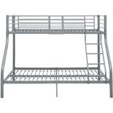  Okvir za krevet na kat sivi metalni 140 x 200 / 90 x 200 cm | shoptok.hr