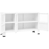  Komoda bijela 105 x 35 x 62 cm od metala i stakla | Eponuda.ba