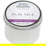 Fifty Shades of Grey masažna sveča Fifty Shades Of Grey Play Nice Vanilija, 90g | Shoptok.si