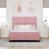  s opruga kutije Ružičasta 140 x 190 cm Baršun | shoptok.hr