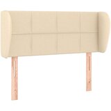  Vzglavje z ušesi krem 103x23x78/88 cm blago, (20739688) | Shoptok.si
