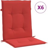  Jastuci za vrtne stolice 6 kom crveni 100x50x3 cm od tkanine | shoptok.hr
