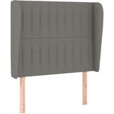  Box spring postelja z vzmetnico temno siva 80x200 cm blago, (20898934) | Shoptok.si