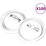  Set gumba za značke sa sigurnosnim iglama 100 kom akrilni 44 mm | shoptok.hr