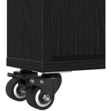  Uska kolica za pohranu Crni hrast 48 x 13 x 68 cm | shoptok.hr