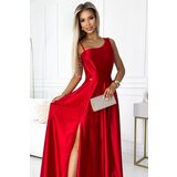 Numoco Long elegant satin dress for one shoulder | Shoptok.si