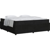  Krevetna konstrukcija Crna 200 x 200 cm tkanina | shoptok.hr