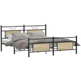  Metalni okvir kreveta bez madraca boja hrasta sonome 160x200 cm | shoptok.hr