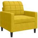  3-dijelni set sofa s jastucima žuti baršunasti | shoptok.hr