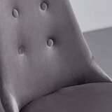 Bessagi Home stol iris, temno siva, žamet | Shoptok.si