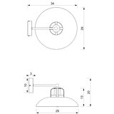  Zidna svetiljka FELIX 1xE27/60W/230V plava | Eponuda.com
