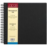 AMI Skicirka spirala trde platnice 21x21 cm, 120g, 80 listna, (22005496) | Shoptok.si