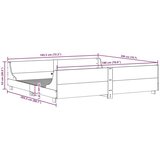 vidaXL Okvir kreveta bez madraca voštano smeđi 180x200 cm od borovine | shoptok.hr