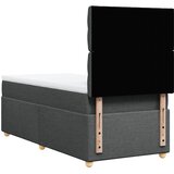  Okvir kreveta s oprugama i madrac tamnosivi 80x200cm od tkanine | shoptok.hr
