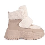 SEASTAR Beige snow boots on a platform with lamb fur | shoptok.hr