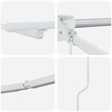  Električni zložljivi okvir tende Bela 4 × 3 m Aluminij, (5000206605) | Shoptok.si