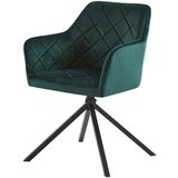 Mömax stol patti, temno zelena, žamet, vrtljiv | Shoptok.si
