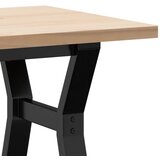  Stolić za kavu Y-oblika 100x50x45,5 cm od borovine i čelik | shoptok.hr
