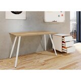 MID.YOU Pisalna Miza Salia, Bela, Barva Hrasta, 110x80cm | Shoptok.si