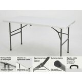 Alberg Sklopivi sto 122x61x74 cm sa metalnom konstrukcijom ( AL-ST120 ) Cene