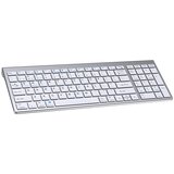 INF Brezžična tipkovnica Dual-Mode Bluetooth 5.0/3.0 z 2v1 sprejemnikom Silver+White, (5000310567) | Shoptok.si