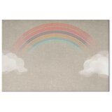  Slika - Rainy June - Colorful Rainbow Emerging from Clouds on a Bright Background 120x80 Akustična | shoptok.hr