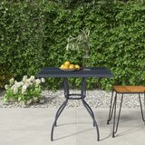 vidaXL Vrtna miza antracit 80x80x72,5 cm jeklena mreža Cene