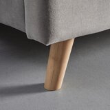 Bessagi Home Oblazinjena Postelja Camilla, Svetlo Siva, Žamet, 180x200 | Shoptok.si