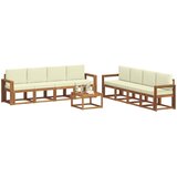  Set vanjskih sofa 9 kom. Prirodna i krem | shoptok.hr