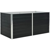 Furnova Dvignjeno cvetlično korito antracitno 160x80x77 cm jeklo, (21920058) | Shoptok.si