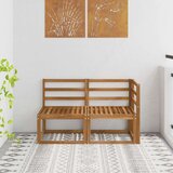 Vanjski srednji i kutni kauč 2 Komad Prirodna - Prirodna 1x srednji +1x kut | shoptok.hr