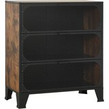  Ormarići za pohranu 2 kom rustično smeđi 72x36x82 cm metal/MDF | shoptok.hr