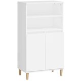  Visoka komoda bijela 60x36x110 cm od konstruiranog drva | shoptok.hr