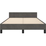  Okvir kreveta bez madraca tamnosivi 120 x 200 cm baršunasti | shoptok.hr