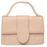 Shelvt Beige small handbag with a handle Cene