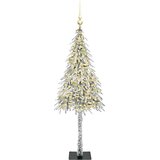 vidaXL Božično drevo med 150 LED z stojalom Bela 120 cm PE in jeklo | Shoptok.si