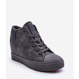 Big Star Women's Leather Sneakers on Koturn MM274005 gray | ePonuda.com