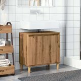 vidaXL Omarica za umivalnik artisan hrast 58x33x60 cm inženirski les | Shoptok.si