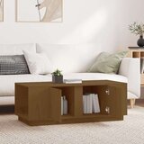  Klubska mizica medeno rjava 110x50x40 cm trdna borovina, (20714435) | Shoptok.si