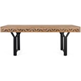 GINER Y COLOMER Pravokotna jedilna miza iz mangovega lesa 200 cm, (22147142) | Shoptok.si