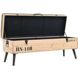 vidaXL Klupa za pohranu 110 cm od masivne jelovine | shoptok.hr