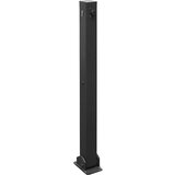 Schake Zaporni stebrič, 70 x 70 mm, lesketajoče kovinske barve, preklopen s profilnim cilindrom, brez ušesca | Shoptok.si