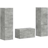 3 Komplet TV omaric 5 pcs Betonsko siva Konstruiran les, (5000132790) | Shoptok.si